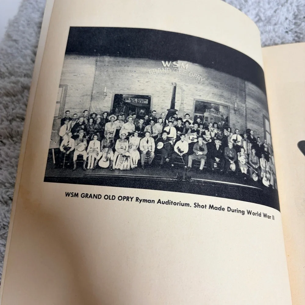 Vintage 1953 Grand Ole Opry Book William R McDaniel Hank Williams Nashville TN